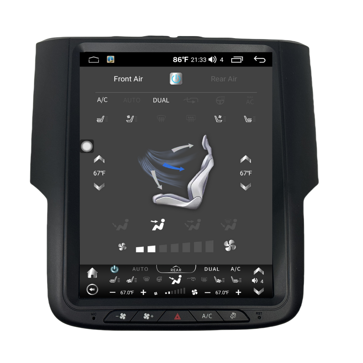 9.7/10.4" Android 13/14 Fast boot Vertical Screen Navi Radio for Dodge RAM 2013 - 2018 RAM Classic 2019 - 2024