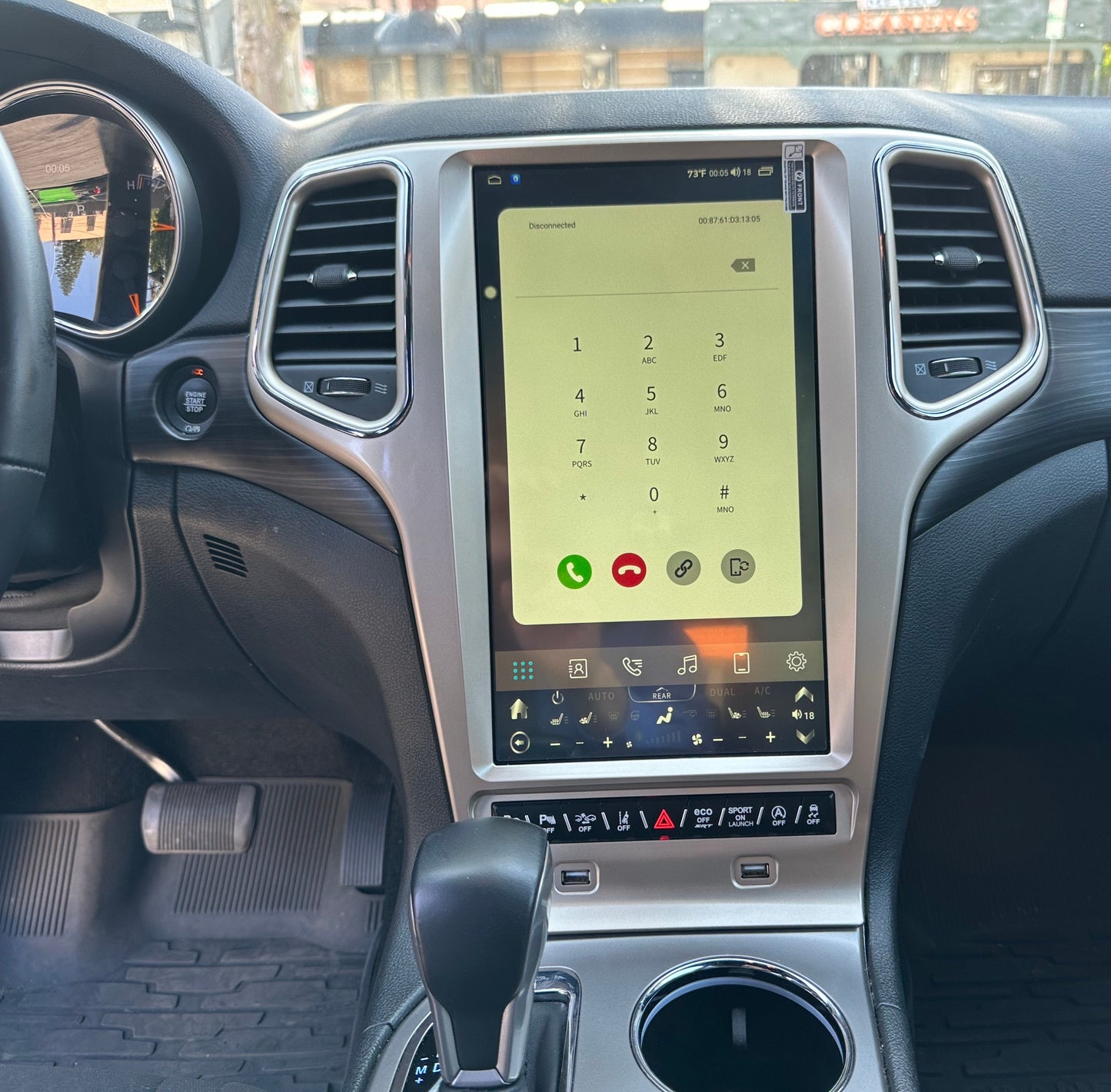 13.6" Vertical Screen Android 12 Fast boot Navigation Radio for Jeep Grand Cherokee 2011 - 2022