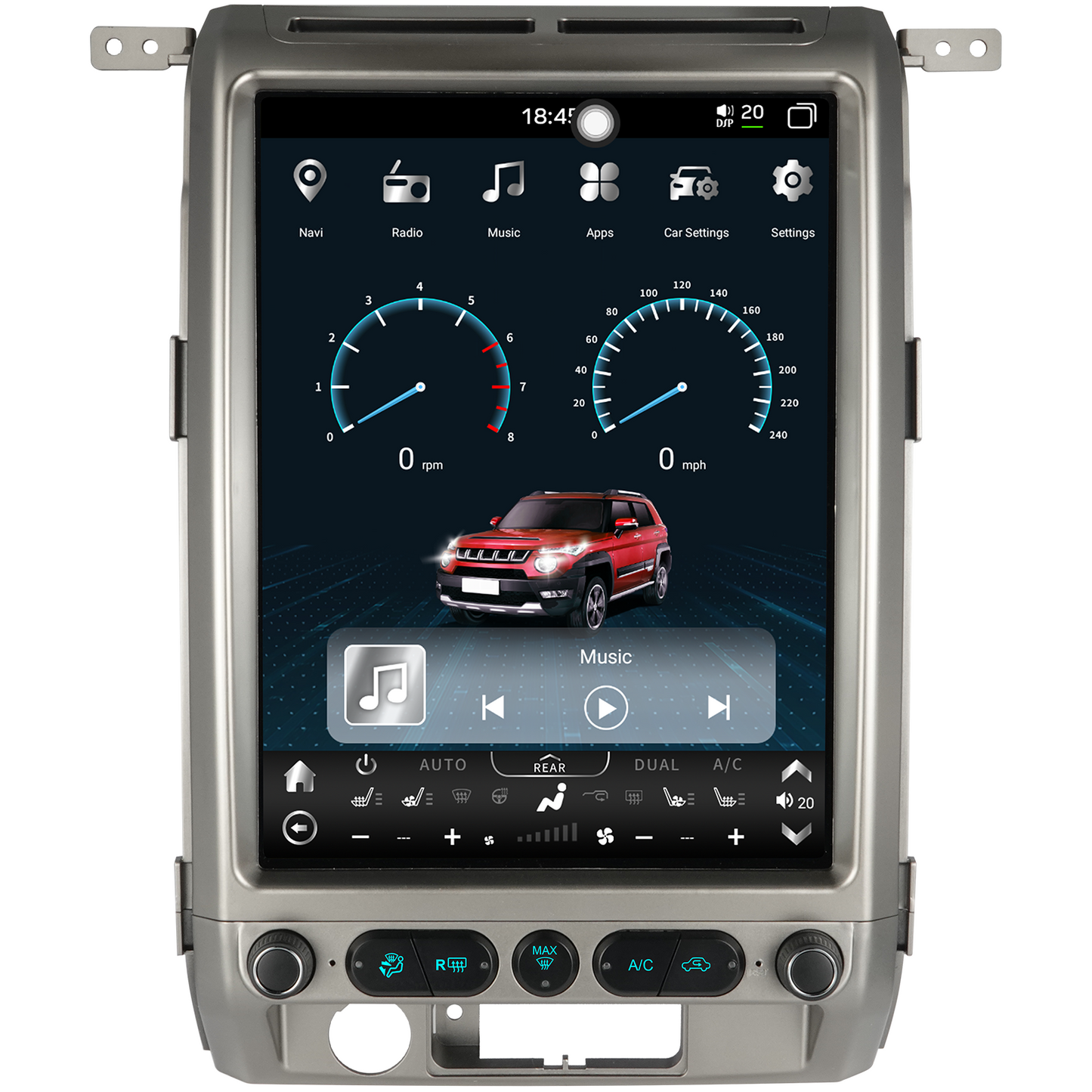 13/14.5 inch vertical screen Android 13 Fast boot navigation receiver for 2009 - 2014 Ford F-150