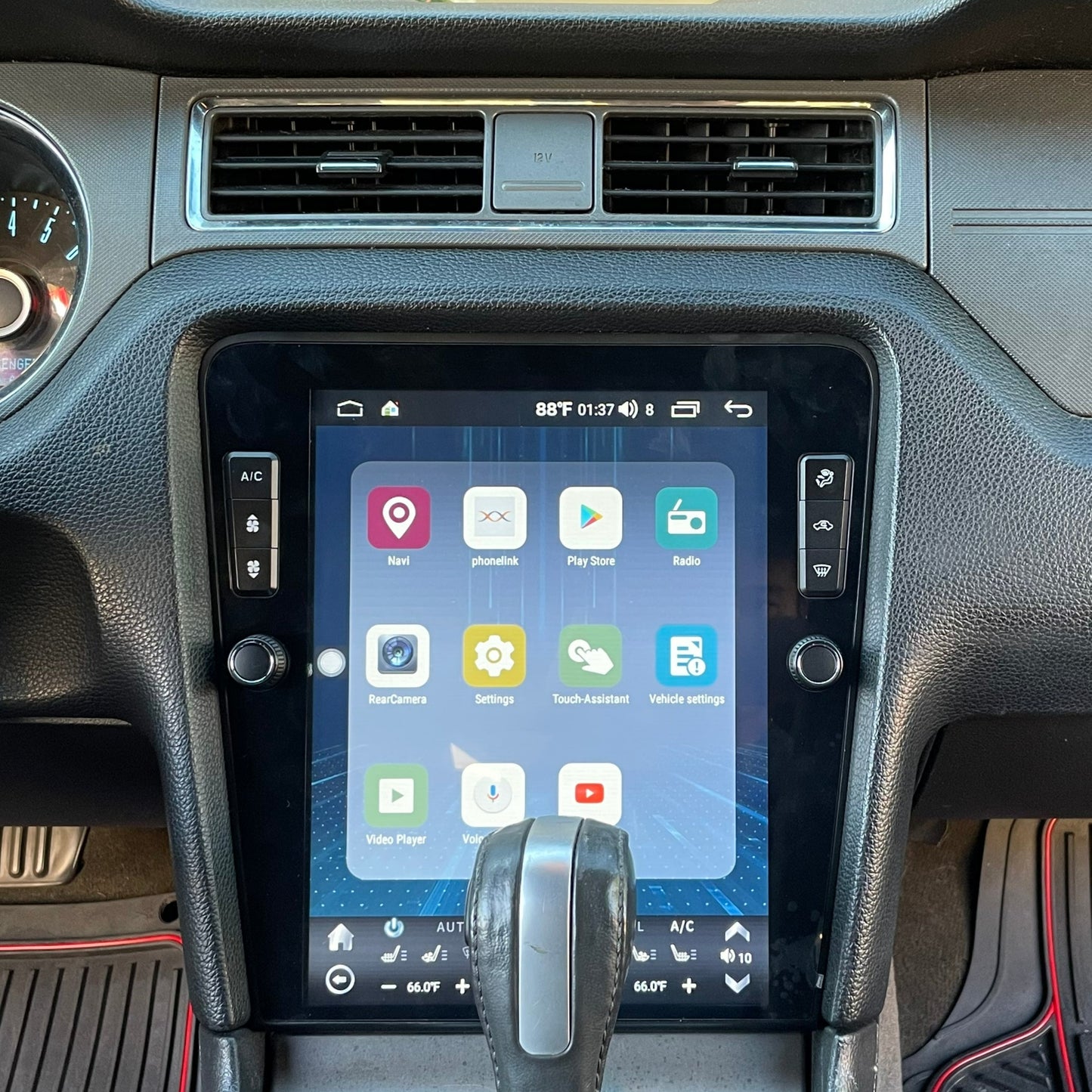 12.1" Vertical Screen Android Navigation Radio for Ford Mustang 2010 - 2014