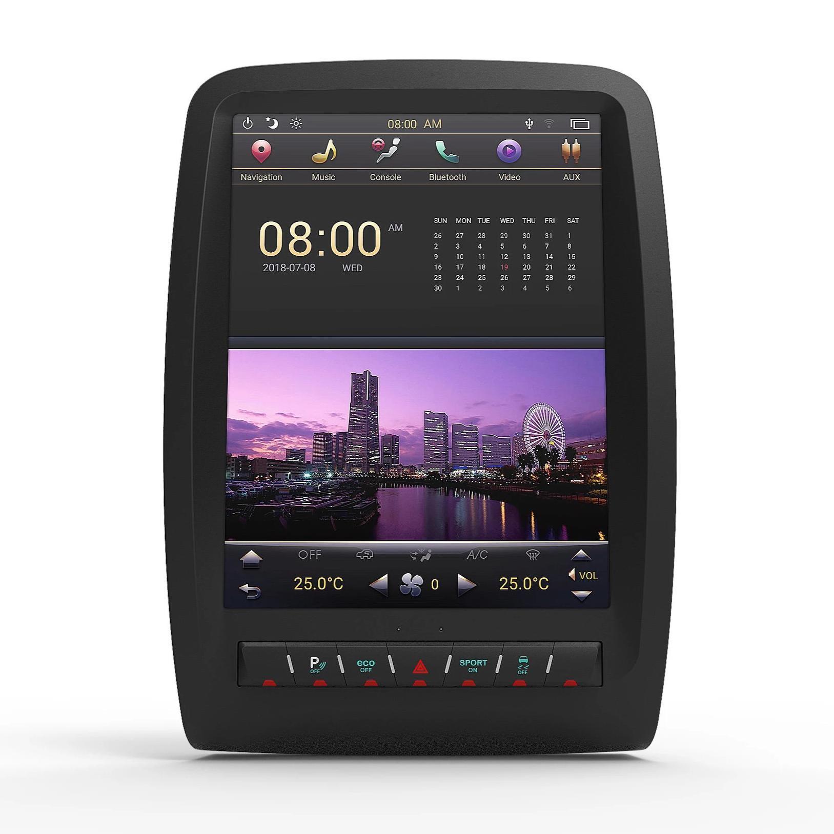 Radio estéreo de coche Android de 13.6 pulgadas navegación GPS doble DIN  1920X1080 pantalla vertical universal reproductor multimedia táctil PX6