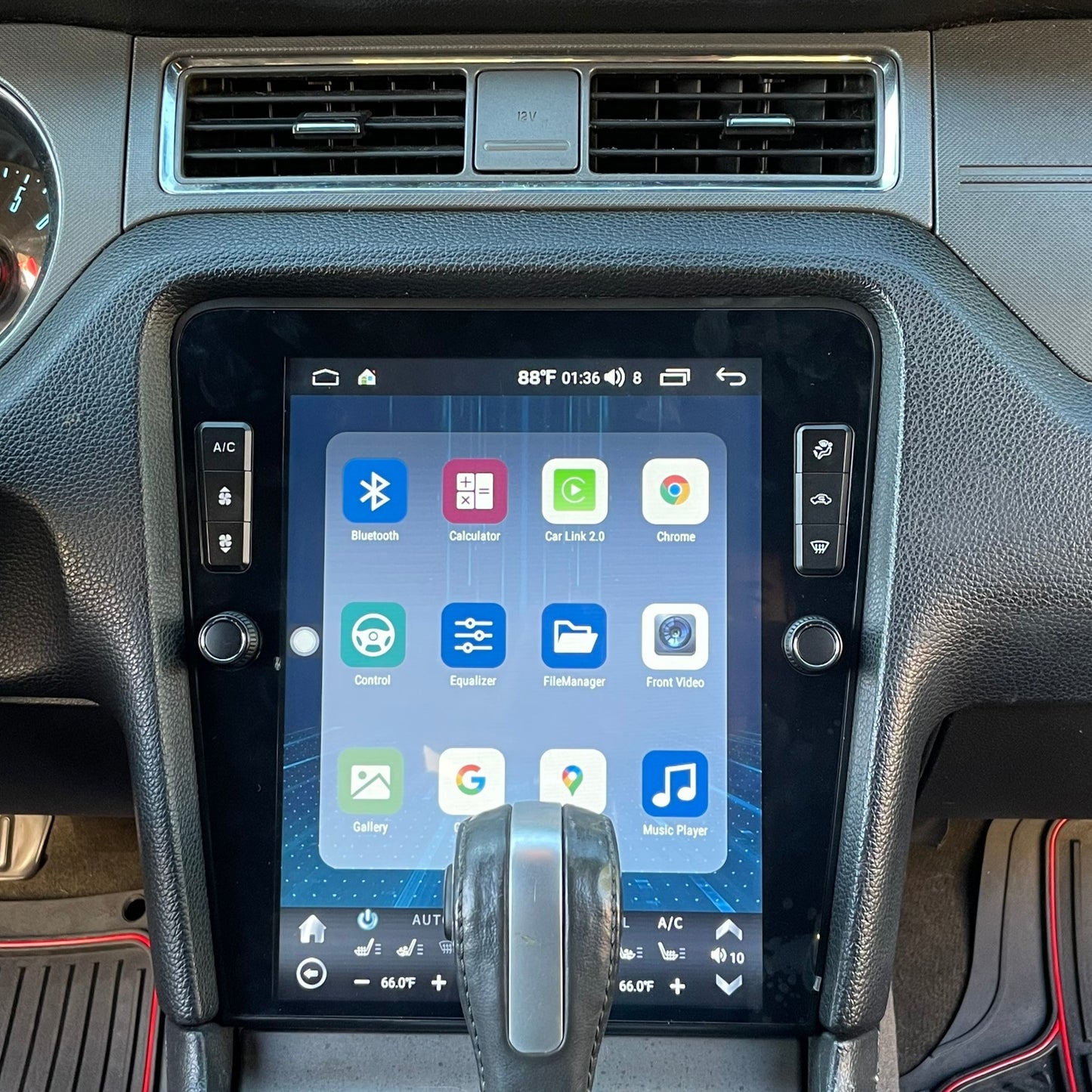 12.1" Vertical Screen Android Navigation Radio for Ford Mustang 2010 - 2014