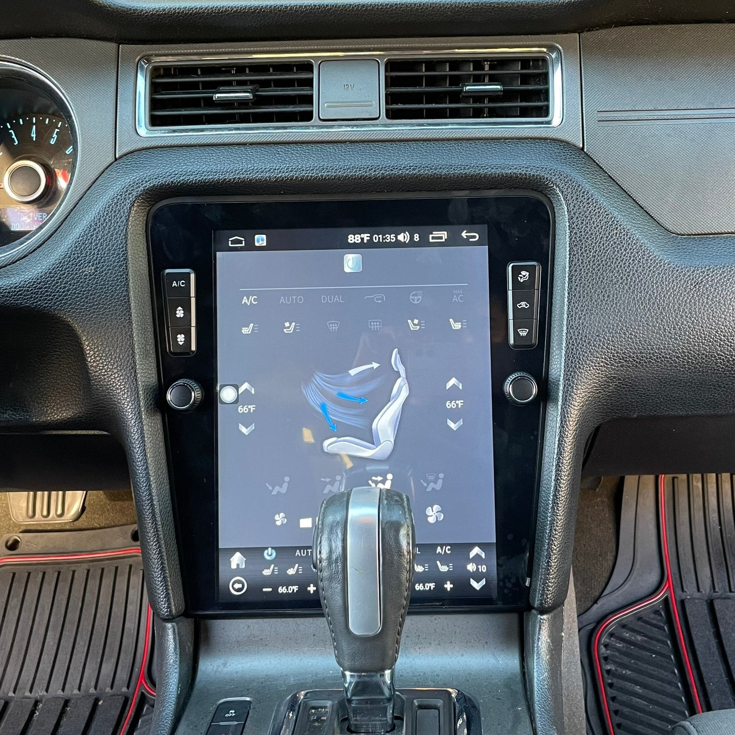 12.1" Vertical Screen Android Navigation Radio for Ford Mustang 2010 - 2014