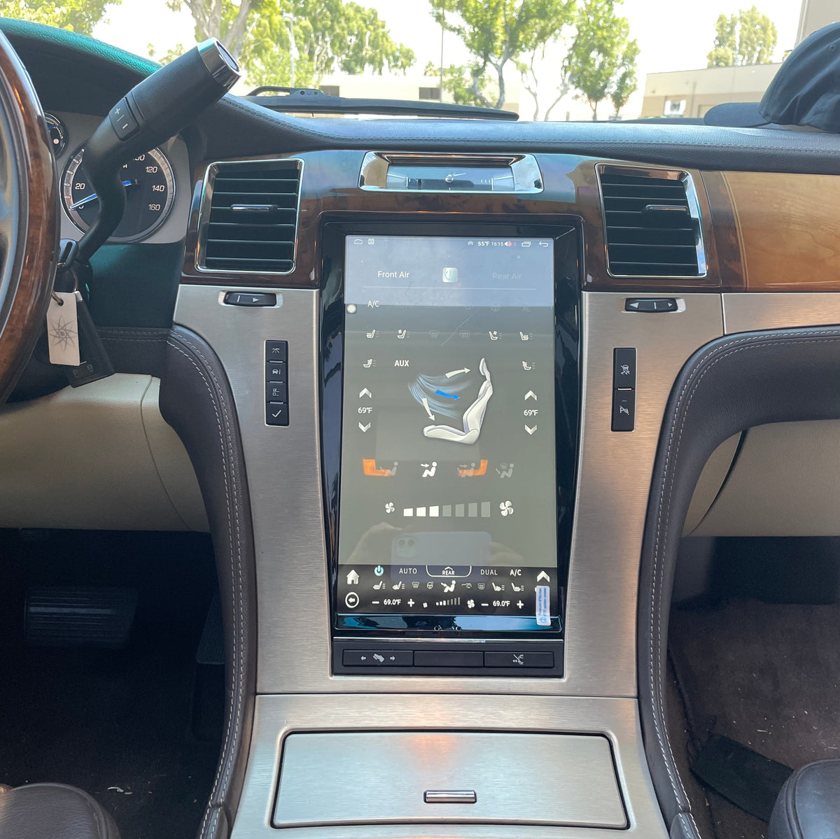[ NEW ] 13.6" Android 13/14 VERTICAL SCREEN Navigation Radio for Cadillac Escalade 2007 - 2014