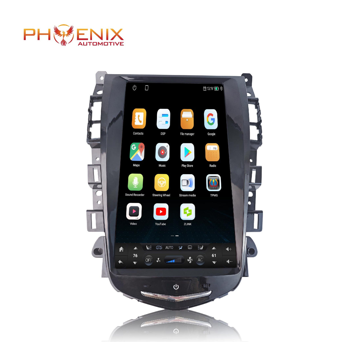 13.3" Android 14 Fast boot Vertical Screen Navi Radio for Cadillac Escalade 2015 - 2020
