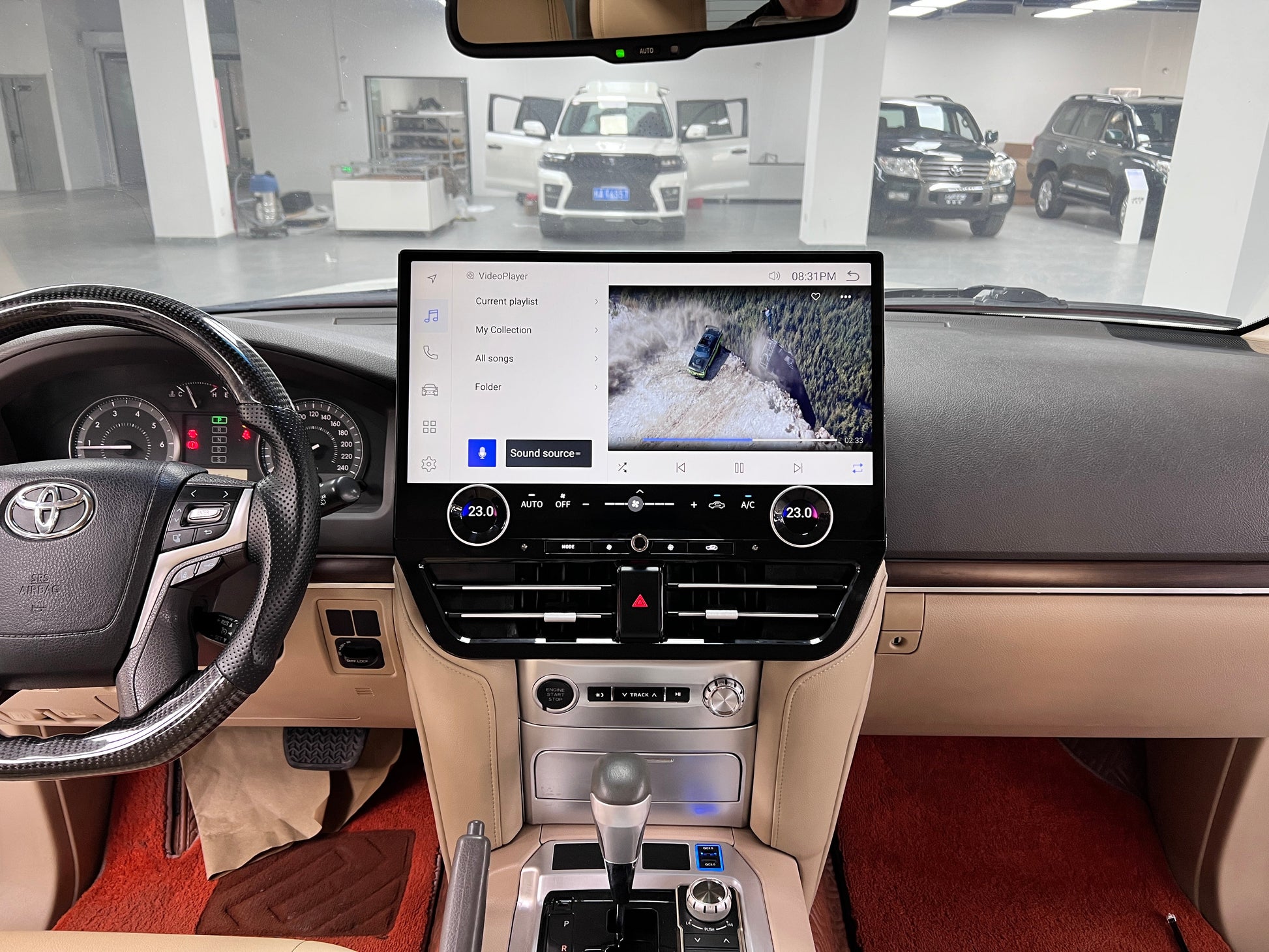 19.8" Android 13 Fast boot Navigation Radio for 2016 - 2021 Toyota Land Cruizer LC200