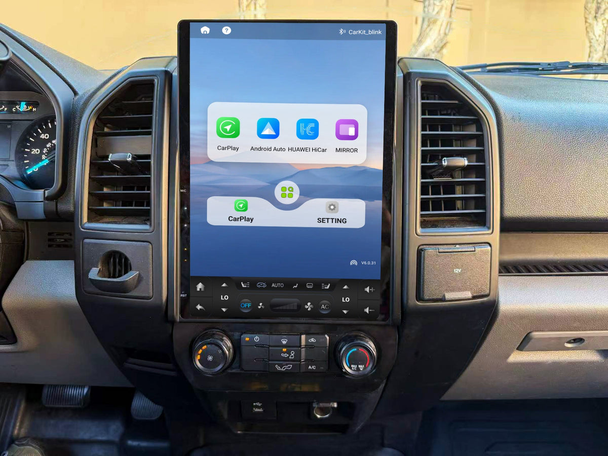 14.5” Android 14 Vertical Screen Navigation Radio for Ford F-150 F-250 F-350 F-450 F-550 2015-2020 Expedition 2018 - 2021
