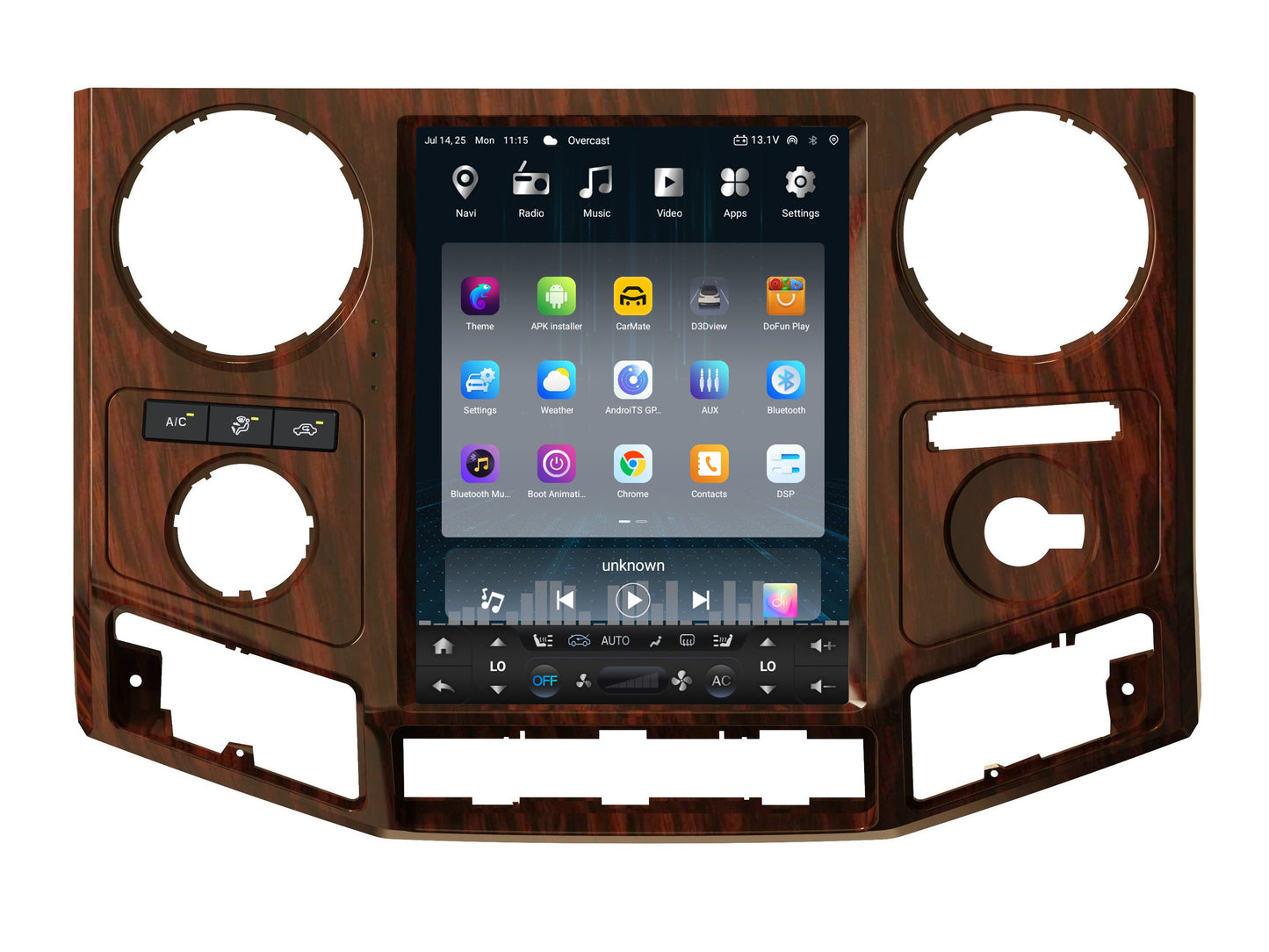 12.1 inch Android 13/14 Vertical Screen Navigation Radio for Ford F-250 F-350 Super Duty trucks 2008 - 2016