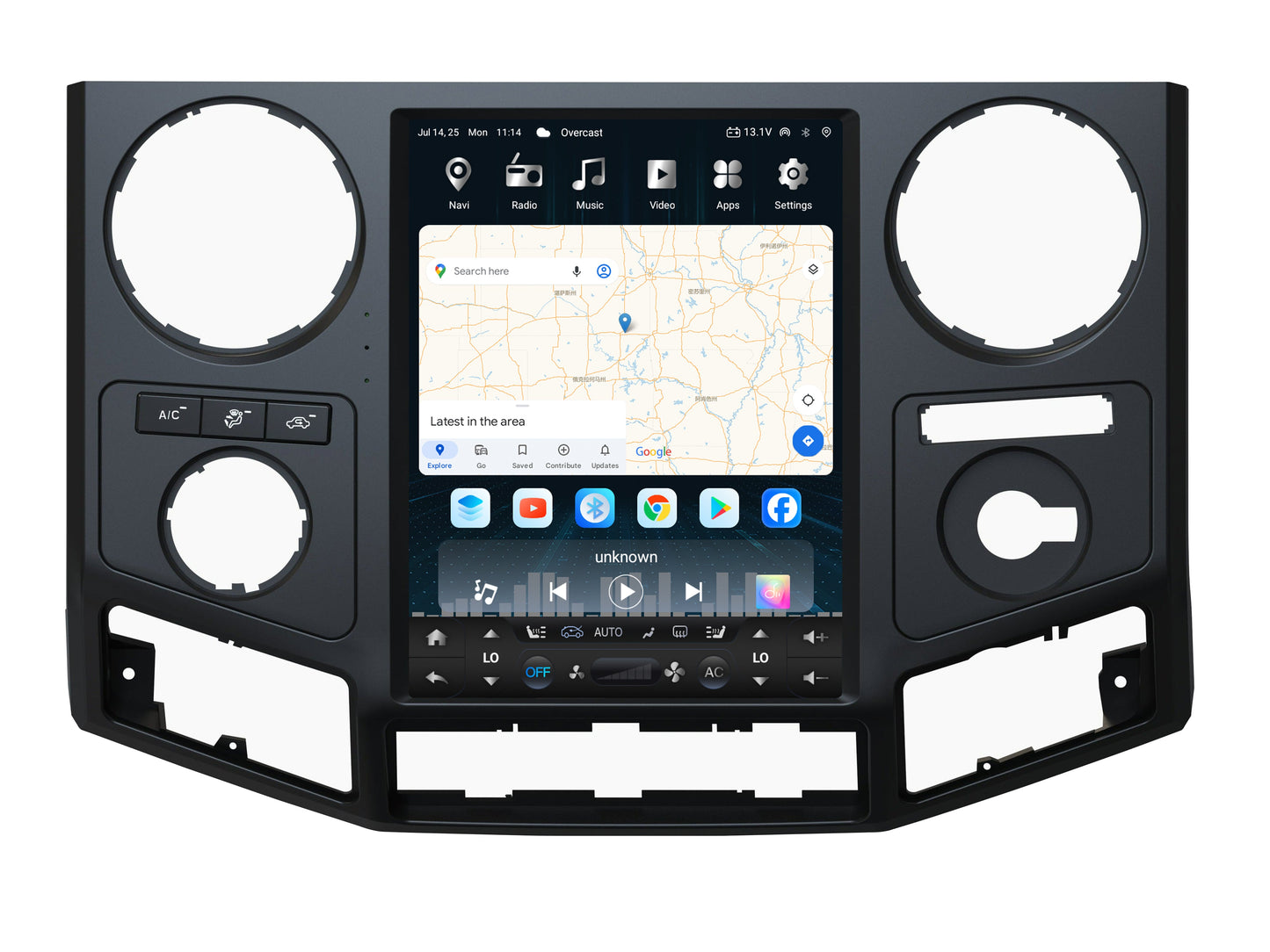 12.1 inch Android 13/14 Vertical Screen Navigation Radio for Ford F-250 F-350 Super Duty trucks 2008 - 2016