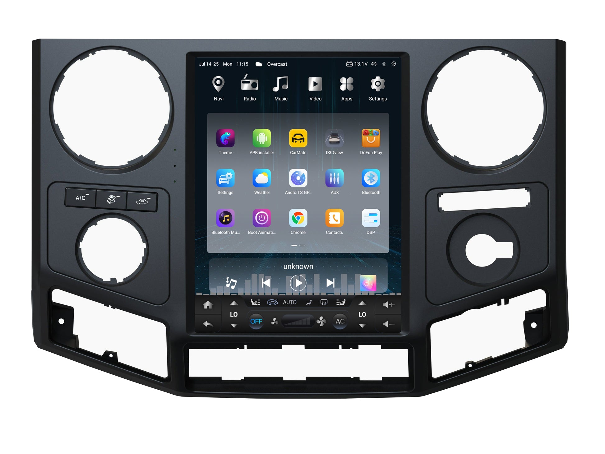 12.1 inch Android 13/14 Vertical Screen Navigation Radio for Ford F-250 F-350 Super Duty trucks 2008 - 2016