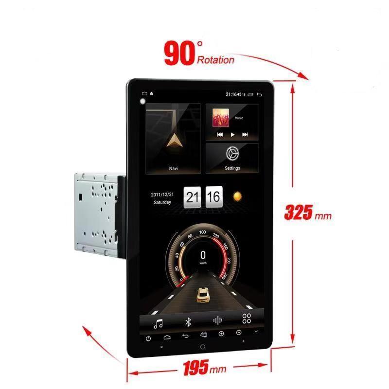 [open box] 13.3" Android 10.0 Universal double din Navigation Radio with Motorized rotatable screen