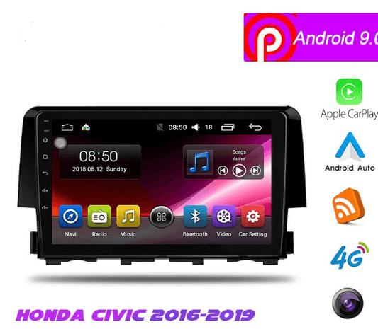 9" Android 9 Navigation Radio for Honda Civic 2016 - 2019