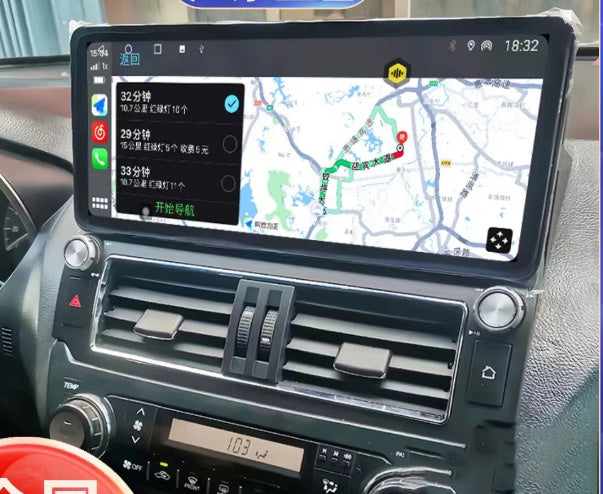 12.3 Inch Android 14 Universal Car Radio Stereo Android Auto Carplay for Toyota Prado 2014-2017