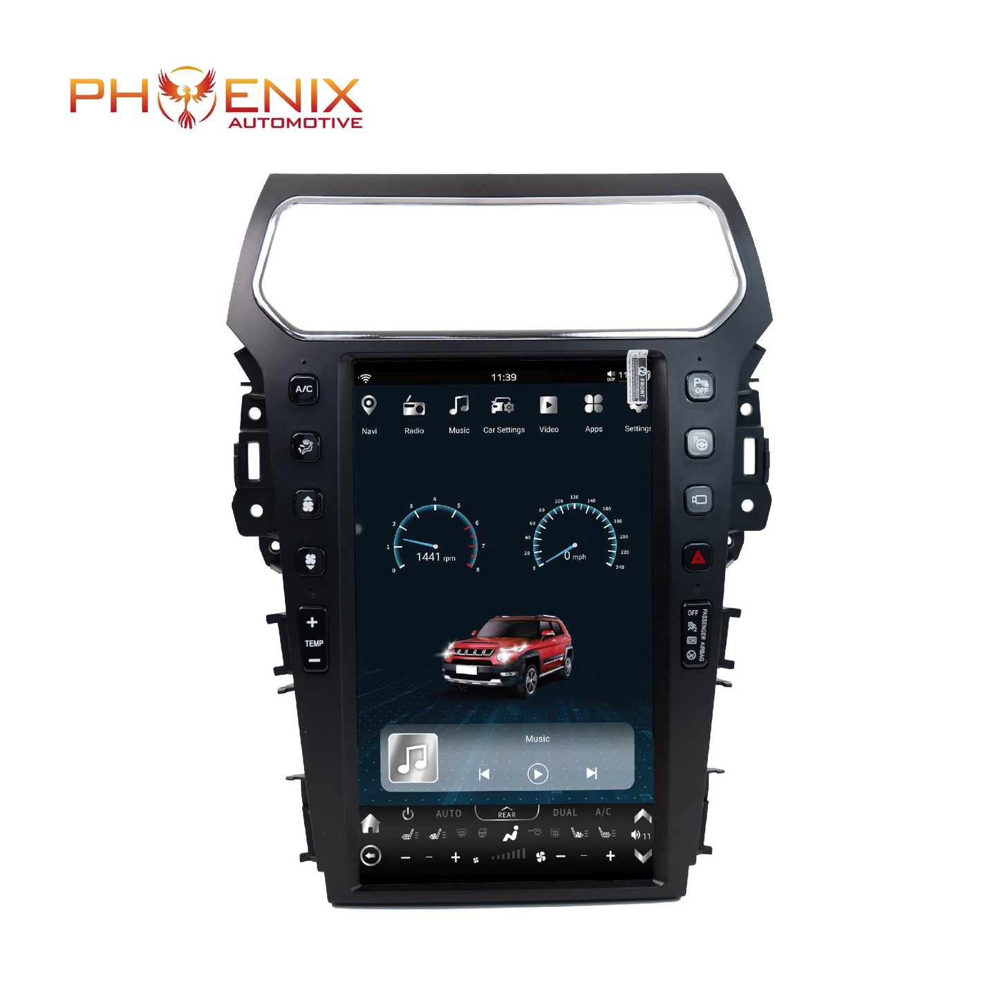 13.6" Android 13/14 Vertical Screen Navigation Radio for Ford Explorer 2011 - 2019