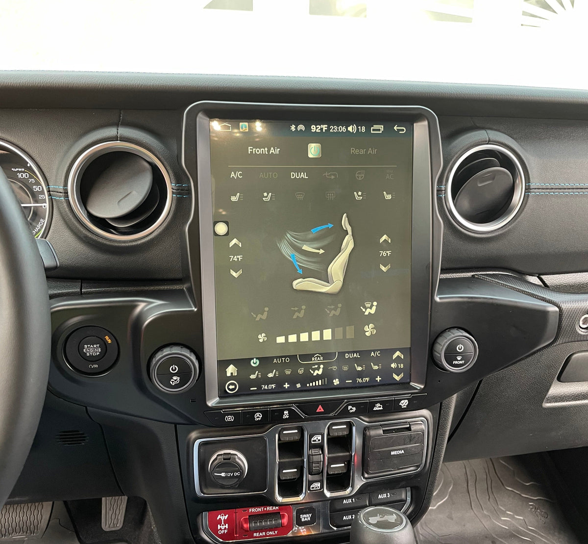 [ Hot-sale ] 14.5/12.1”Android 13/14 Vertical Screen Navigation Radio for Jeep Wrangler/Rubicon/Gladiator 2018 - 2023