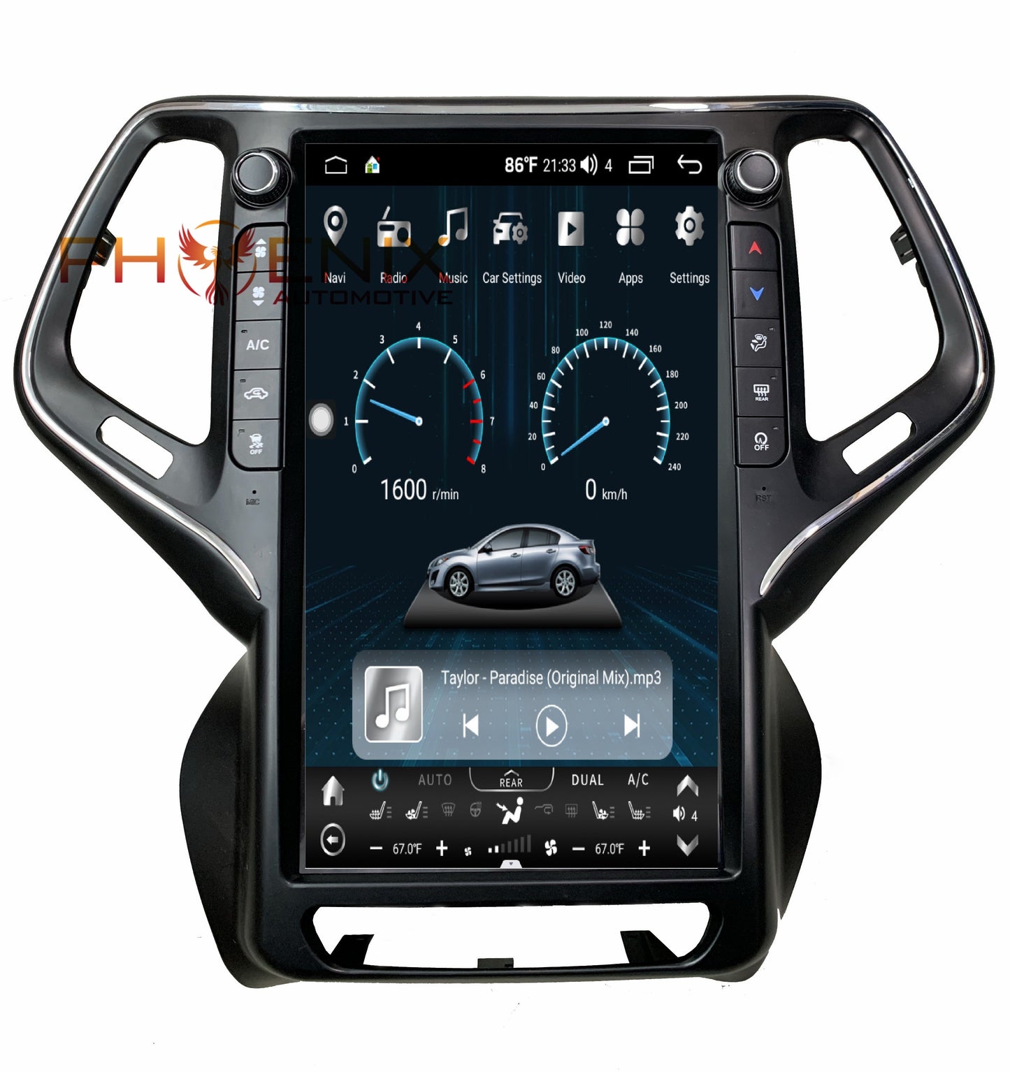 [Open box] 13.6" Vertical Screen Android 10 Fast boot Navigation Radio for Jeep Cherokee 2014 - 2021