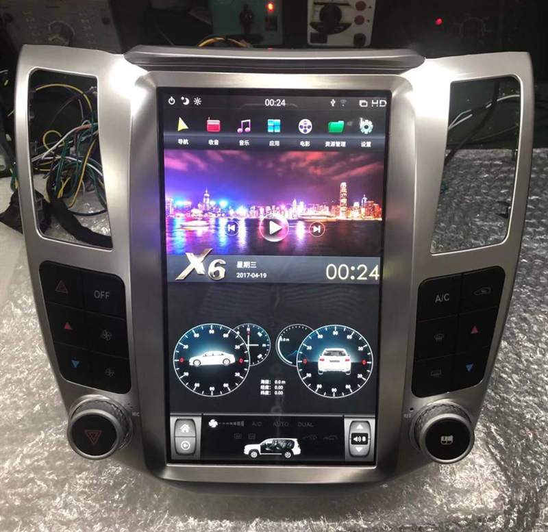 [ G6 octa-core ] 11.8" Vertical Screen Android 13 Fast boot Navigation Radio for Lexus RX RX300 RX330 RX350 RX400h 2003 - 2008