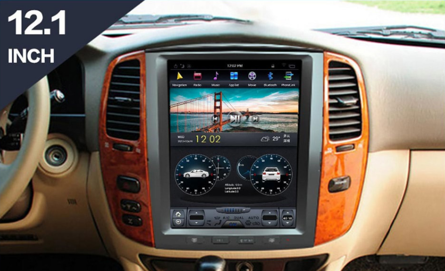 [G6 octa-core] 12.1" Vertical Screen Android 13 Fast boot Navi Radio for Lexus LX 470 2003 - 2007