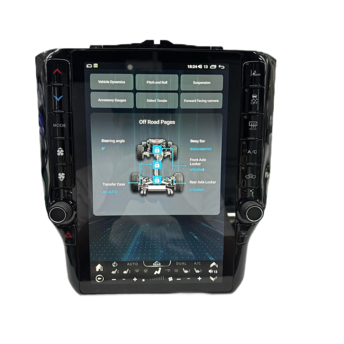 11.5” Android 13/14 Vertical Screen Navigation Radio for Dodge Ram 2019- 2024