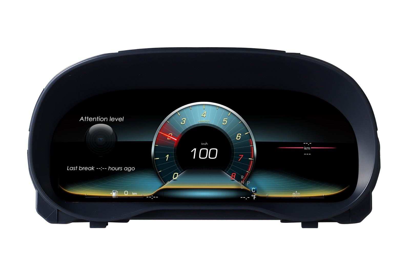 12.3 inch LCD Screen Digital Cluster Gauge for Mercedes-Benz Vito 2024 Speedometer Replacement Dashboard Instrument Cluster Digital Display Panel