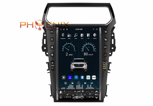 13.6" VERTICAL SCREEN ANDROID 13 Fast boot NAVIGATION RADIO FOR FORD EXPLORER 2011-2019