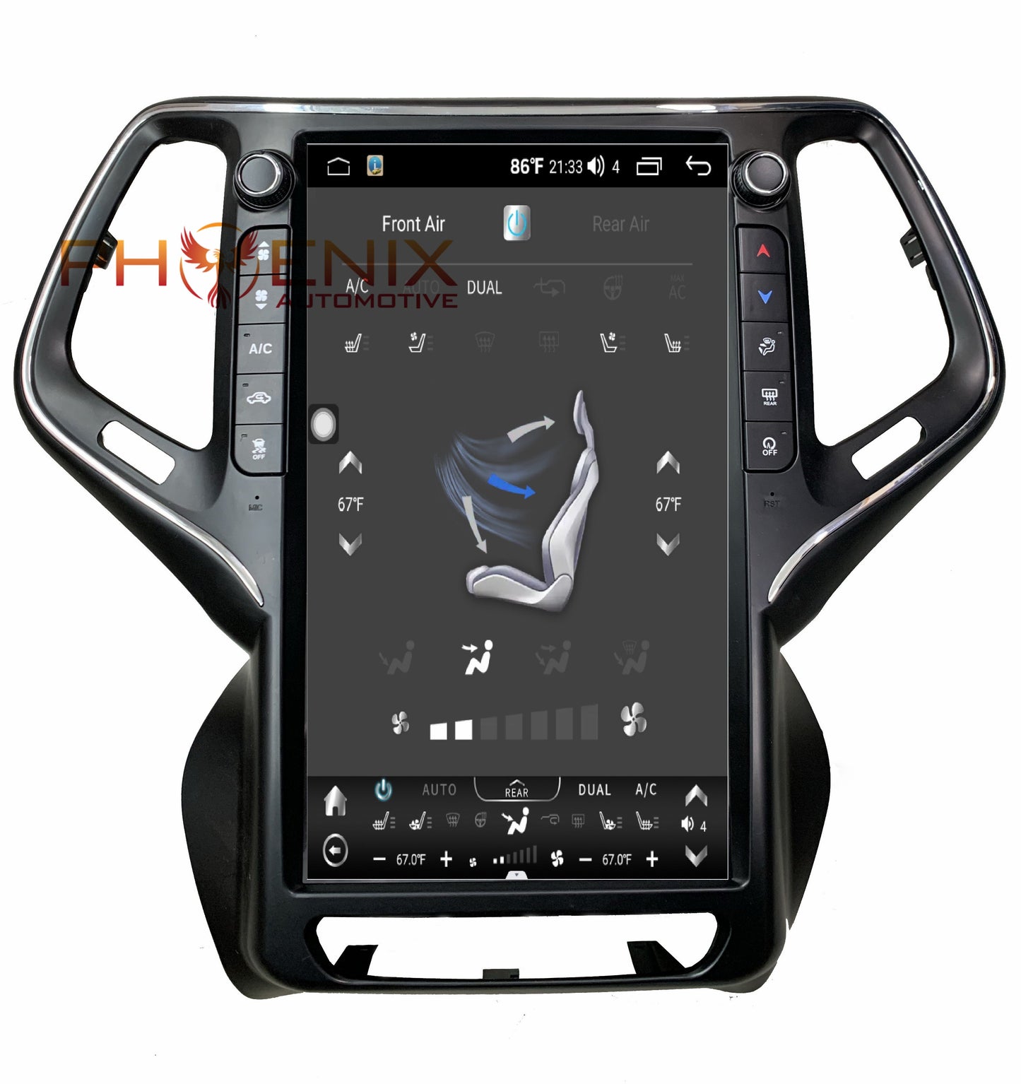 [Open box] 13.6" Vertical Screen Android 10/12/13 Fast boot Navigation Radio for Jeep Cherokee 2014 - 2021
