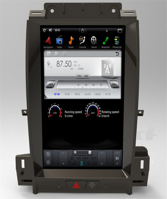 13.3" Android 11 Fast boot Vertical Screen Navigation Radio for Ford Taurus 2013 - 2019