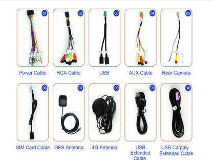 [open box] 13.3" Android 10.0 Universal double din Navigation Radio with Motorized rotatable screen