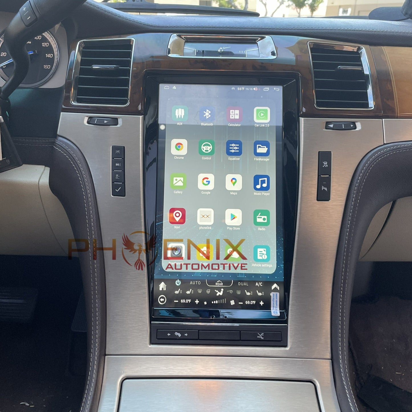 [Open box] 13.6" ANDROID 12 VERTICAL SCREEN Navigation Radio for Cadillac Escalade 2007 - 2014