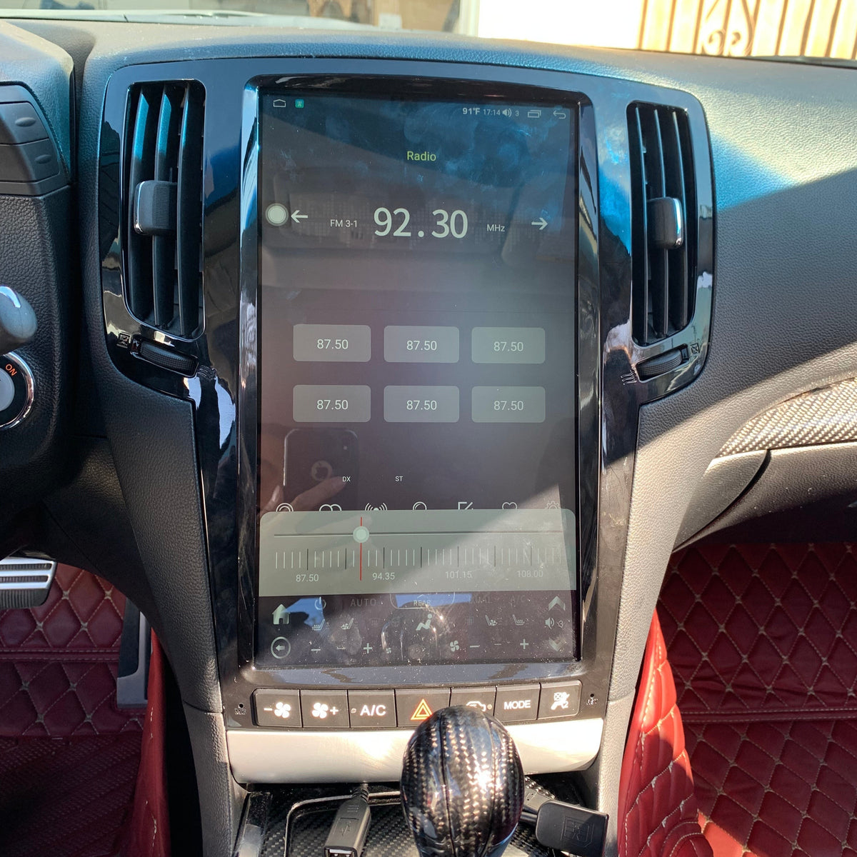 13.6" Vertical Screen Android 12/13/14 Fast boot Navigation Receiver for Infiniti G25 G35 G37 Q40 Q60 2007 - 2015