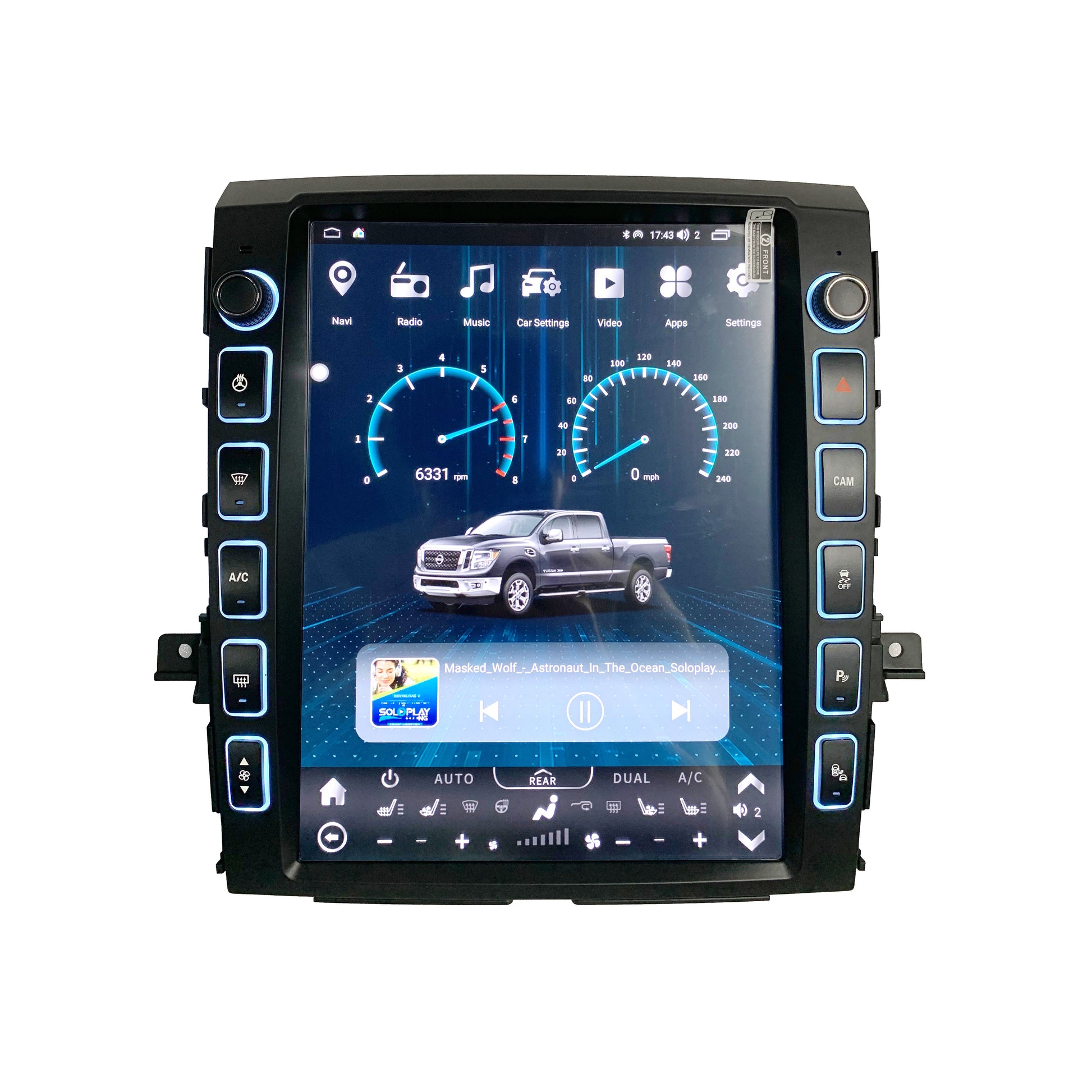 [ New ] 13” Android 13 Vertical Screen Navigation Radio for Nissan Titan (XD) 2016 - 2019