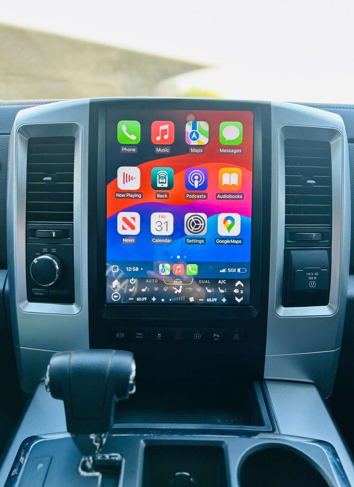12.1“ / 13" Android 13/14 Fast boot Vertical Screen Navi Radio for Dodge Ram 2009 - 2018