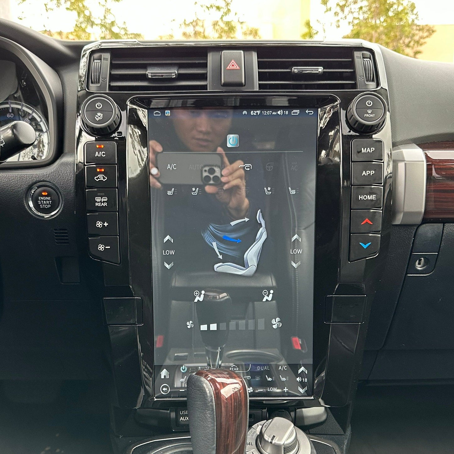 [Open box] 16" Vertical Screen Android 10/12/13/14 fast boot Navi Radio for Toyota 4Runner 2010 - 2024