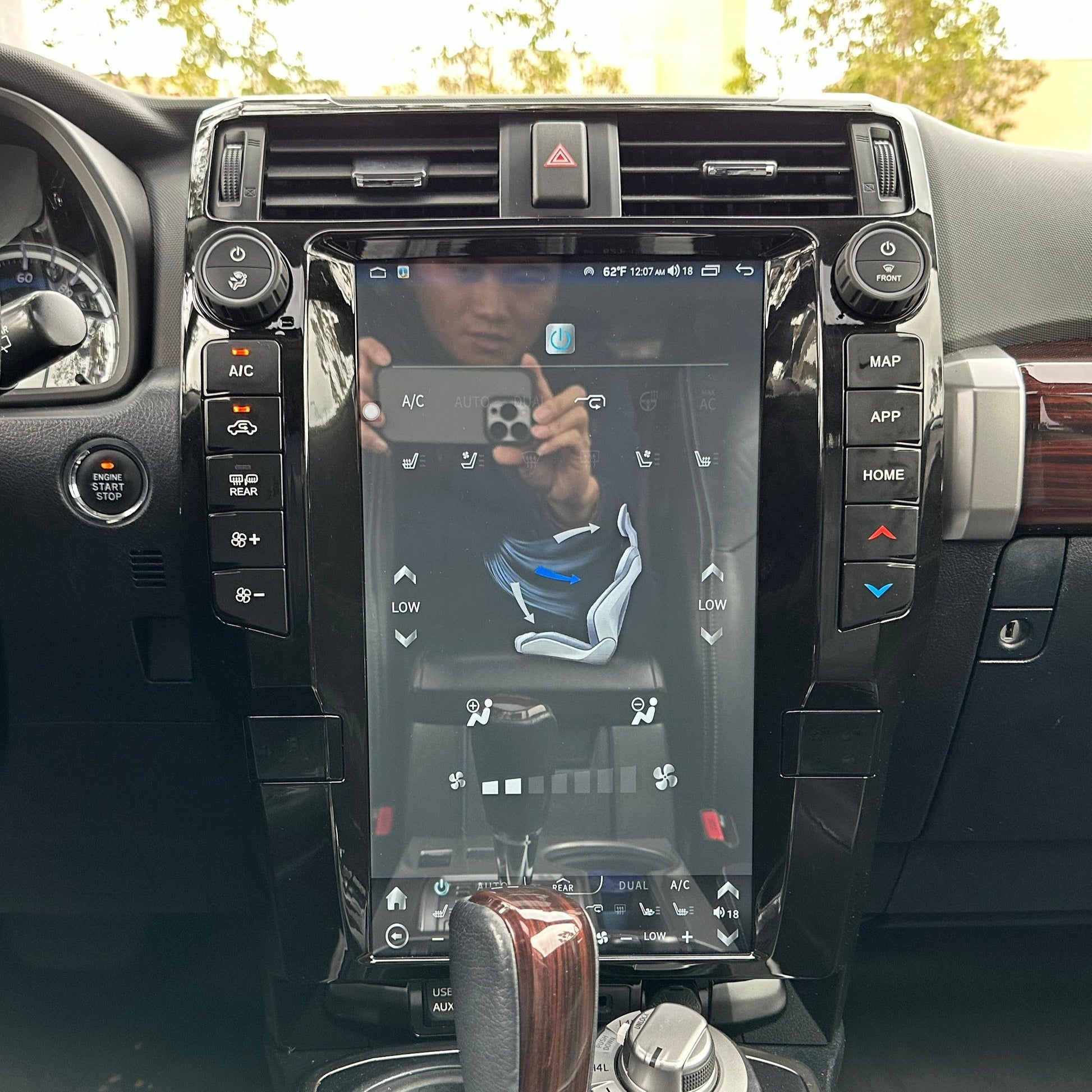 [Open box] 16" Vertical Screen Android 10/12/13/14 fast boot Navi Radio for Toyota 4Runner 2010 - 2024