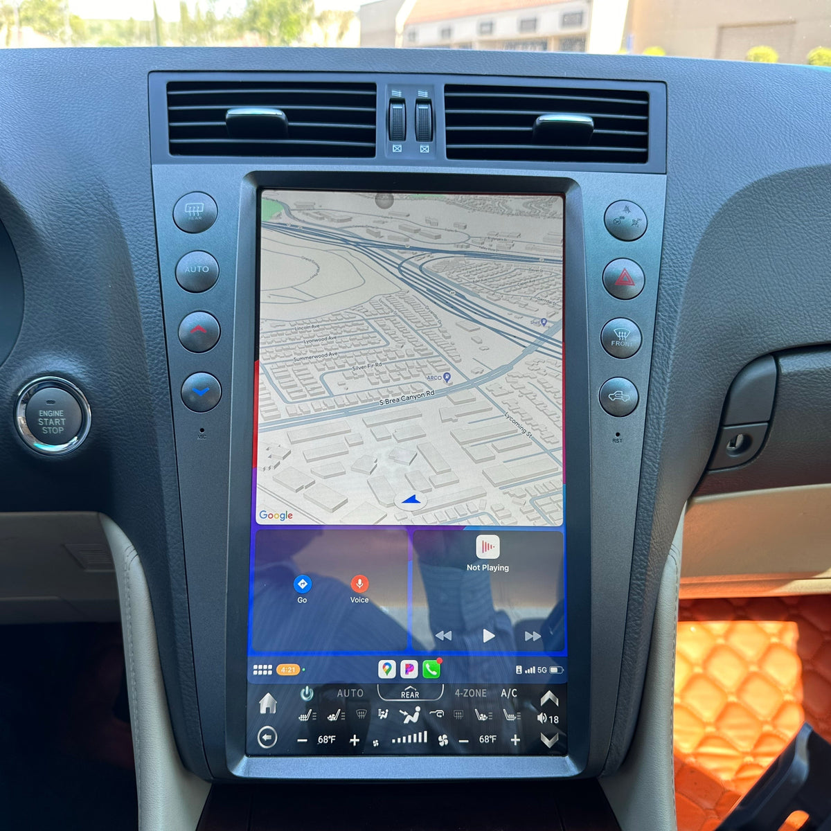 13.6" Vertical Screen Android 13 Fast boot Navigation Radio for Lexus GS 300 350 430 450h 460 2005 - 2011 | Phoenix Automotive