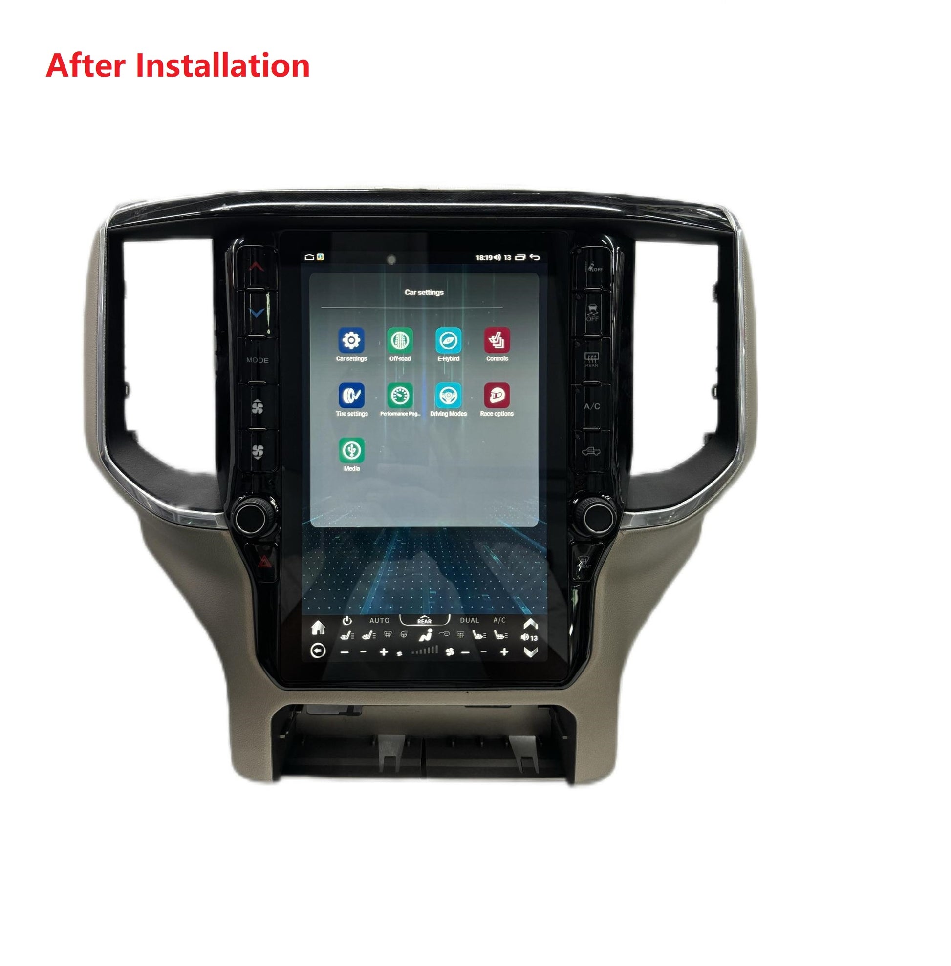 11.5” Android 13 Vertical Screen Navigation Radio for Dodge Ram 2019- 2024