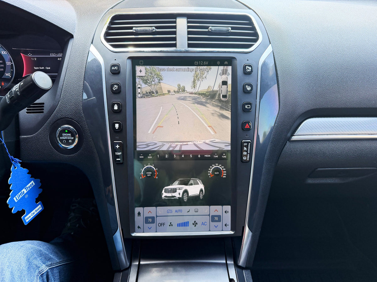 13.6" VERTICAL SCREEN ANDROID 13/14 Fast boot NAVIGATION RADIO FOR FORD EXPLORER 2011-2019