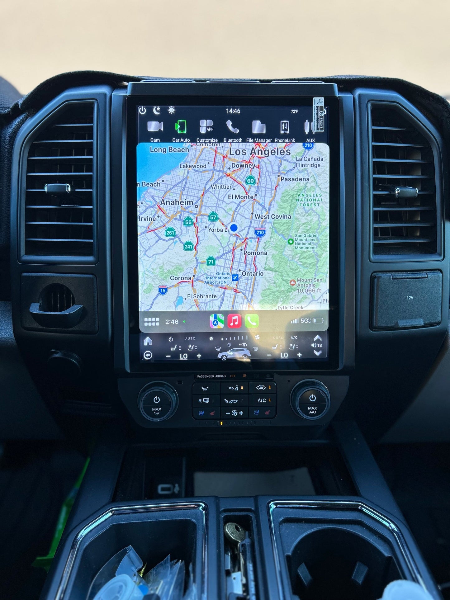 [Open Box] 13/16" Android 10/12/13/14 Vertical Screen Navigation Radio for Ford F-150 F-250 F-350 F-450 F-550 2015-2020