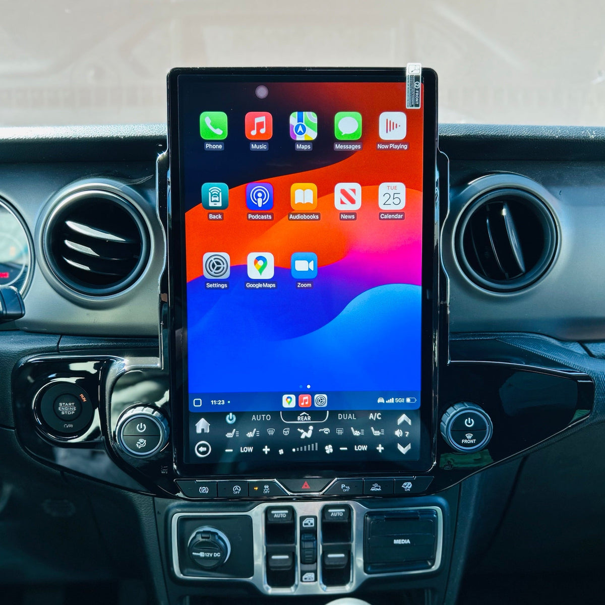 [ Hot-sale ] 14.5/12.1”Android 13/14 Vertical Screen Navigation Radio for Jeep Wrangler/Rubicon/Gladiator 2018 - 2023