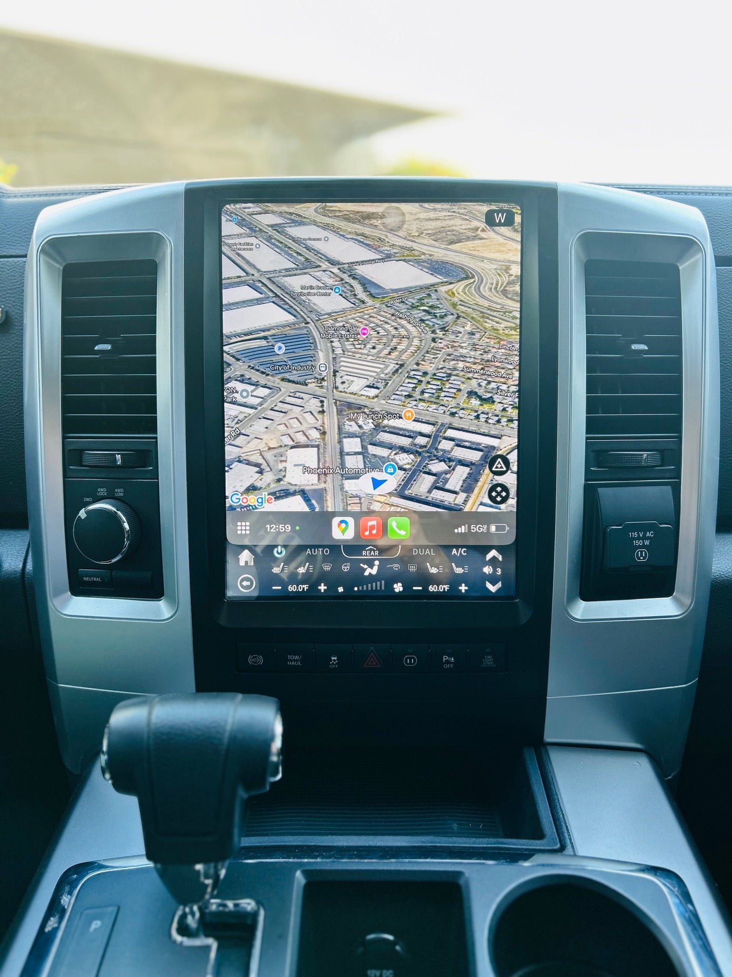 12.1“ or 13" Android 13/14 Fast boot Vertical Screen Navi Radio for Dodge Ram 2009 - 2018