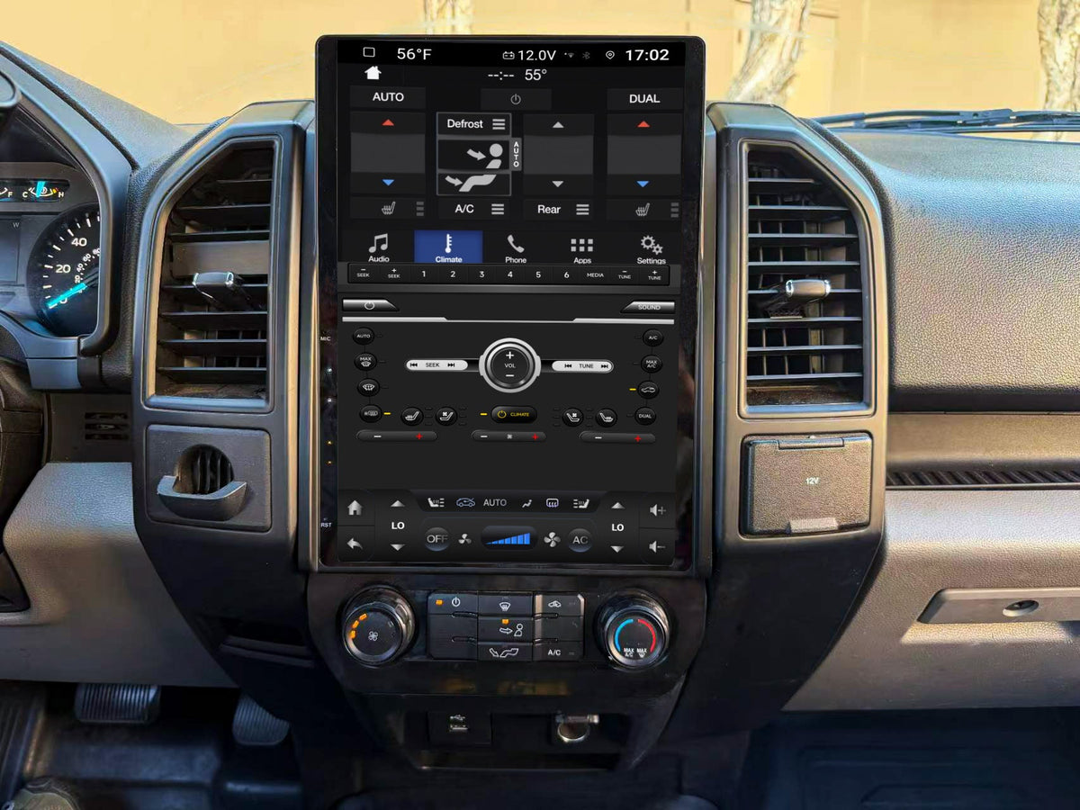 14.5” Android 14 Vertical Screen Navigation Radio for Ford F-150 F-250 F-350 F-450 F-550 2015-2020 Expedition 2018 - 2021
