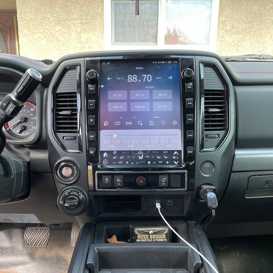 13” Android 13/14 Vertical Screen Navigation Radio for Nissan Titan (XD) 2020 - 2025