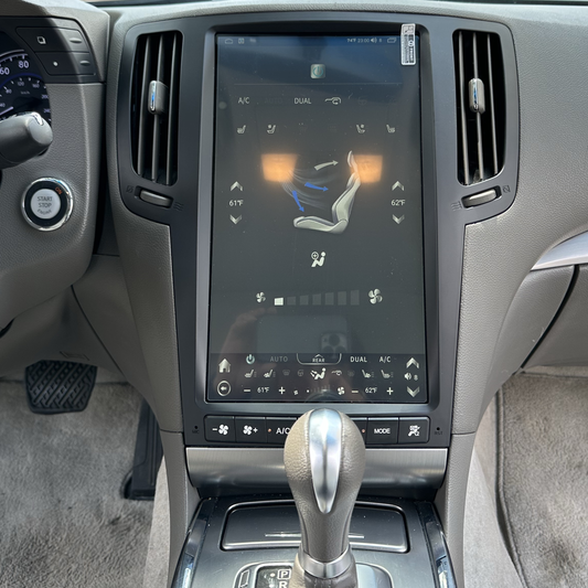 13.6" Vertical Screen Android 12/13/14 Fast boot Navigation Receiver for Infiniti G25 G35 G37 Q40 Q60 2007 - 2015