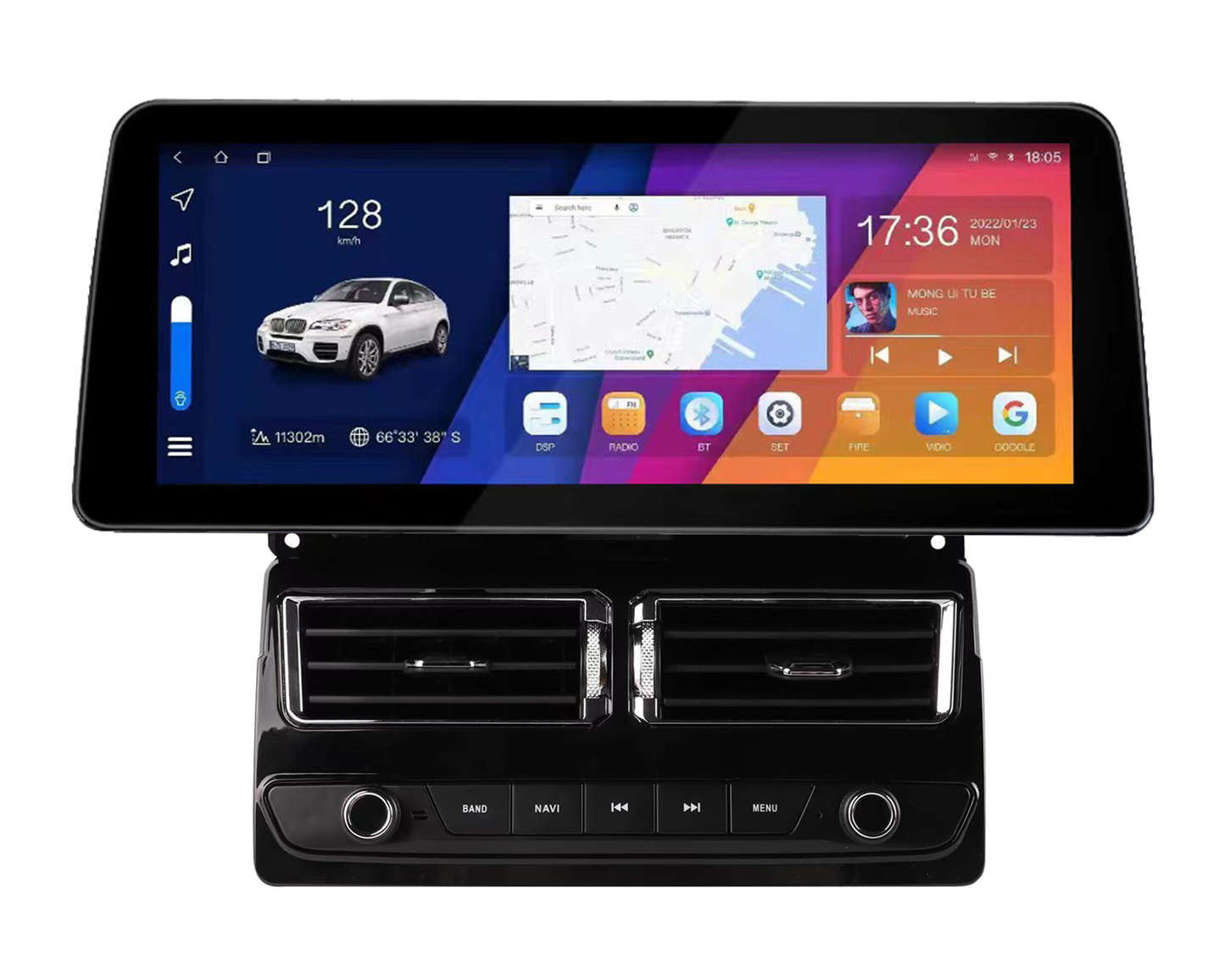 12.3 Inch Android 14 Universal Car Radio Stereo Android Auto Carplay for Benz BMW E39 1999-2006