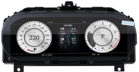 12.3 inch LCD Screen Digital Cluster Gauge for Jaguar F-TYPE 2013-2020 Speedometer Replacement Dashboard Instrument Cluster Digital Display Panel