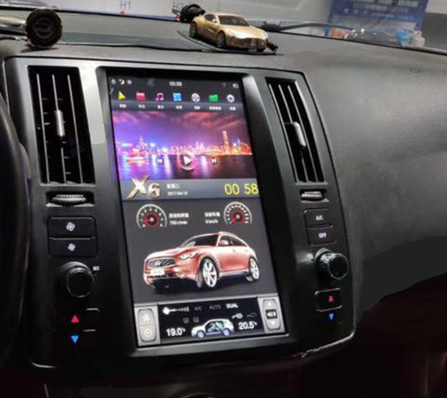 [ G6 octa-core ] 11.8" Vertical Screen Android 13 Fast boot Navigatio Receiver for Infiniti FX25 FX35 FX37 2004 - 2008