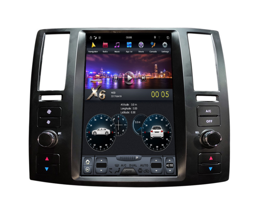 [ G6 octa-core ] 11.8" Vertical Screen Android 13 Fast boot Navigatio Receiver for Infiniti FX25 FX35 FX37 2004 - 2008