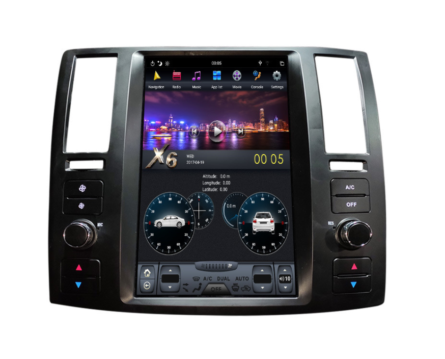 [Open-box] [PX6 SIX-CORE] 11.8" Vertical Screen Android 9 / 11 Fast boot Navigation Receiver for Infiniti FX25 FX35 FX37 2004 - 2008