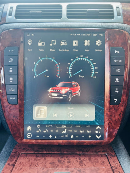 [open box] 13" Android 12/13/14 Navigation Radio for Chevrolet Silverado Tahoe Suburban GMC Yukon Sierra Avalanche 2007 - 2014