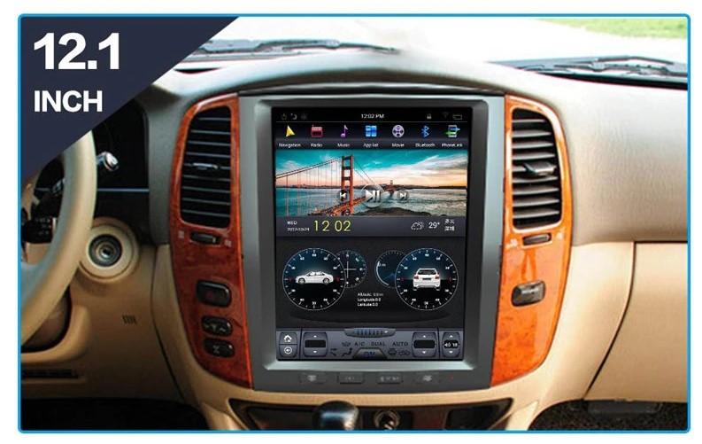 [ G6 octa-core ] 12.1" Vertical Screen Android 11 Fast boot Navi Radio for Toyota Land Cruiser LC100 2002 - 2007